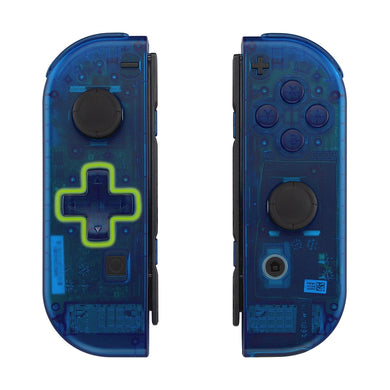 Clear Blue Shells For NS Switch Joycon & OLED Joycon Dpad Version-JZM504WS - Extremerate Wholesale