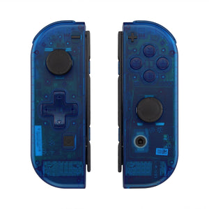 Clear Blue Shells For NS Switch Joycon & OLED Joycon Dpad Version-JZM504WS - Extremerate Wholesale