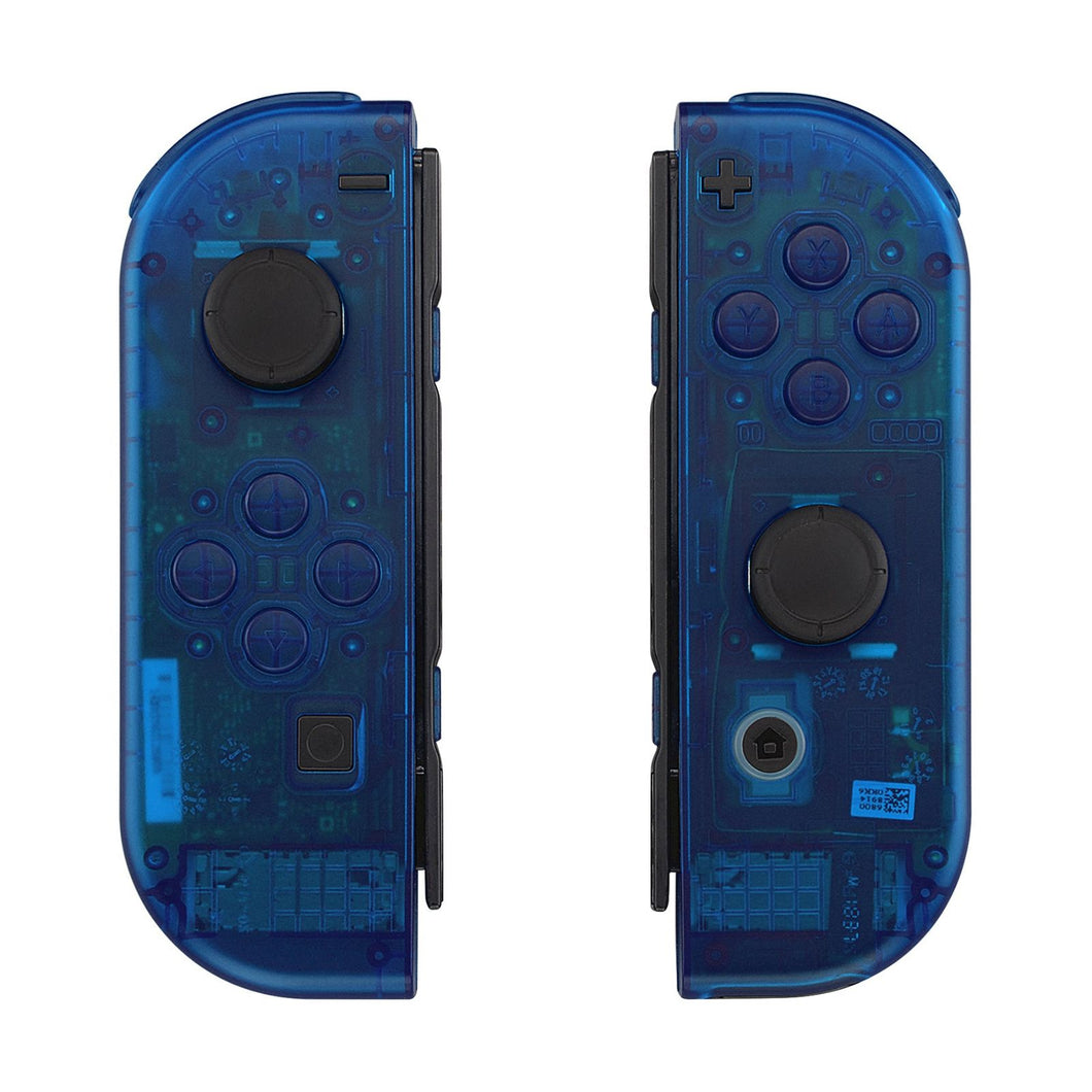 Clear Blue Shells With Middle Tray For NS Switch Joycon & OLED Joycon-CM504WS - Extremerate Wholesale