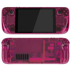 Clear Candy Pink Full Set Shell For Steam Deck LCD Console - QESDM008WS - Extremerate Wholesale
