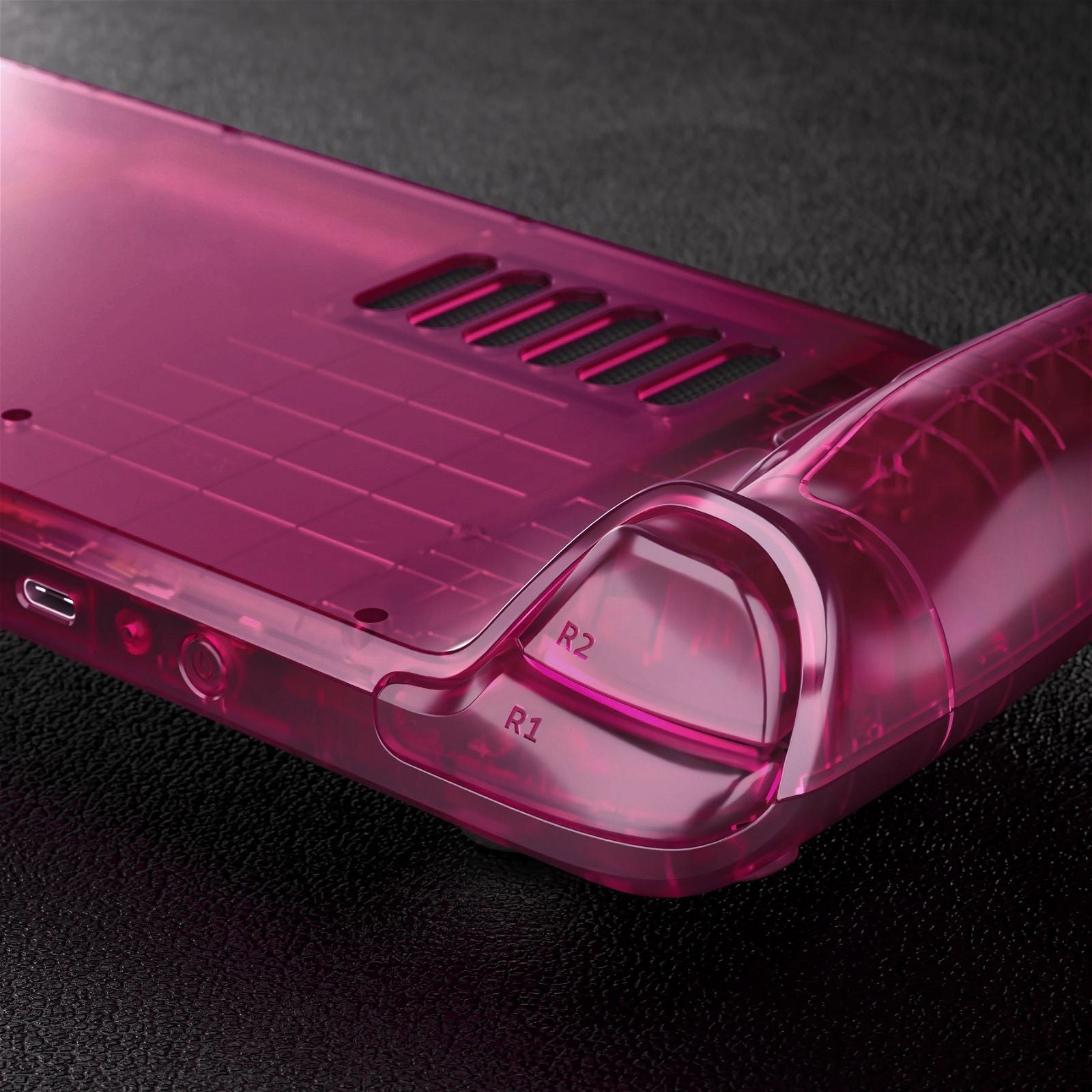 Clear Candy Pink Full Set Shell For Steam Deck LCD Console