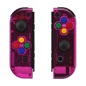 Clear Candy Pink Shells With Middle Tray For NS Switch Joycon & OLED Joycon-CM516WS - Extremerate Wholesale
