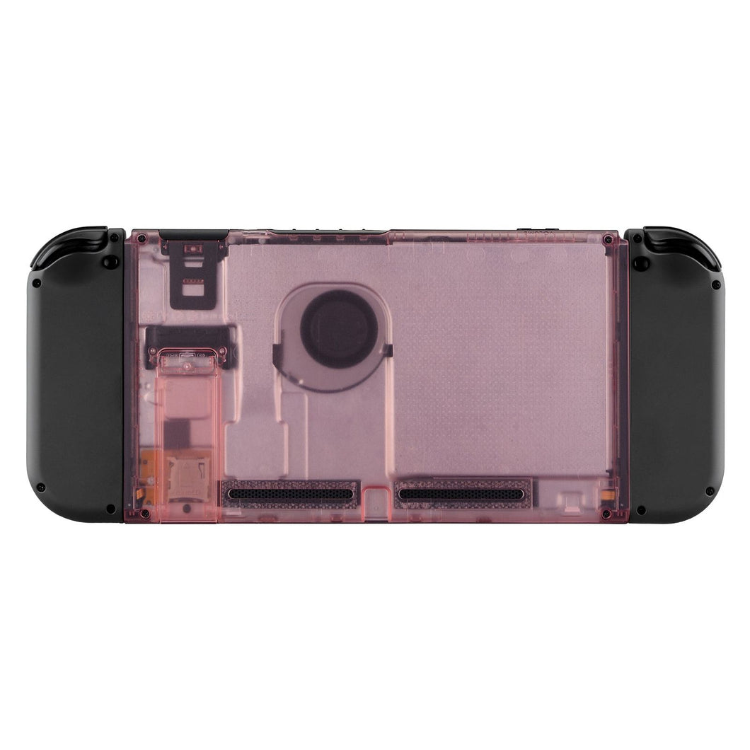 Clear Cherry Pink Backplate With Kickstand For NS Console-ZM507WS - Extremerate Wholesale