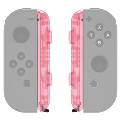 Clear Cherry Pink Joycon Wrist Strap Shell For NS-UEM509WS - Extremerate Wholesale