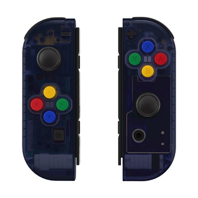 Clear Deep Ocean Blue Shells With Middle Tray For NS Switch Joycon & OLED Joycon-CM512WS - Extremerate Wholesale