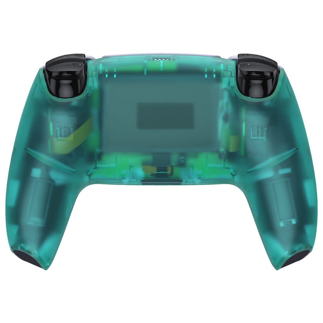 Clear Emerald Green Back Shell Compatible With PS5 Controller-DPFM5009WS