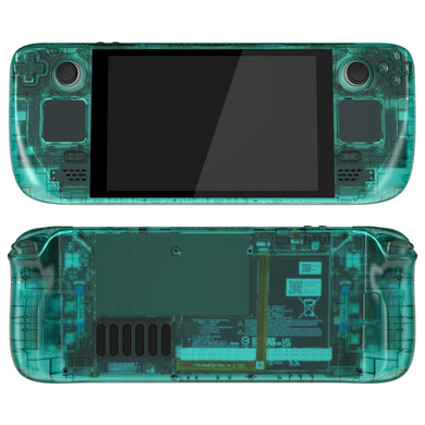 Clear Emerald Green Full Set Shell For Steam Deck LCD Console - QESDM004WS - Extremerate Wholesale