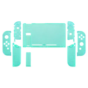 Clear Emerald Green Full Shells For NS Joycon-Without Any Buttons Included-QM508WS - Extremerate Wholesale