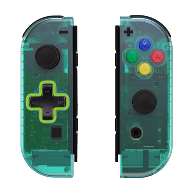Clear Emerald Green Shells For NS Switch Joycon & OLED Joycon Dpad Version-JZM508WS - Extremerate Wholesale