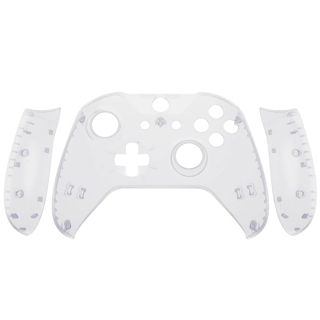 Clear Front Shell With Side Rails Panel For Xbox One S Controller-ZSXOFX15WS - Extremerate Wholesale