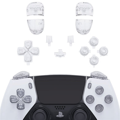 Clear Full Set Button Kits Compatible With PS5 Edge Controller -JXTEGM002WS - Extremerate Wholesale