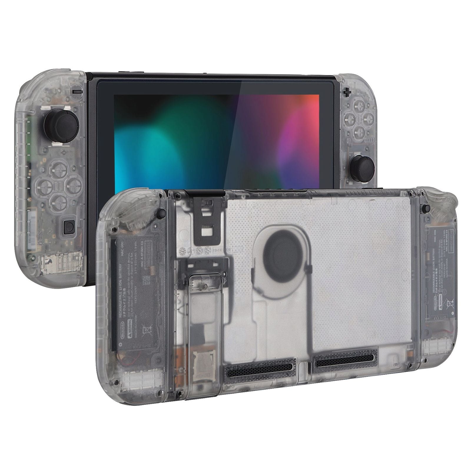Clear Full Shells For NS Joycon-Without Any Buttons Included-QM501WS