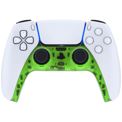 Clear Green Decorative Trim Shell With Accent Rings Compatible With PS5 Controller-GPFM5003WS - Extremerate Wholesale