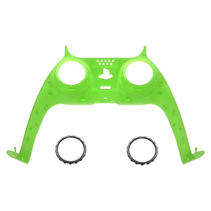 Clear Green Decorative Trim Shell With Accent Rings Compatible With PS5 Controller-GPFM5003WS - Extremerate Wholesale