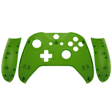 Clear Green Front Shell With Side Rails Panel For Xbox One S Controller-ZSXOFX16WS - Extremerate Wholesale