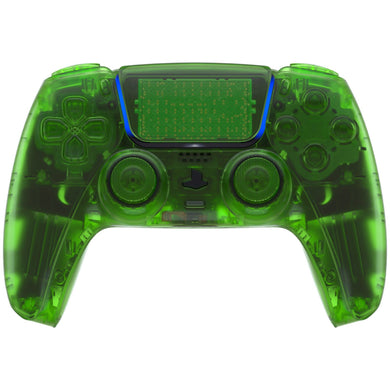 Clear Green Full Set Shell Kits For PS5 Controller BDM-010 & BDM-020 - QPFM5003G2WS - Extremerate Wholesale