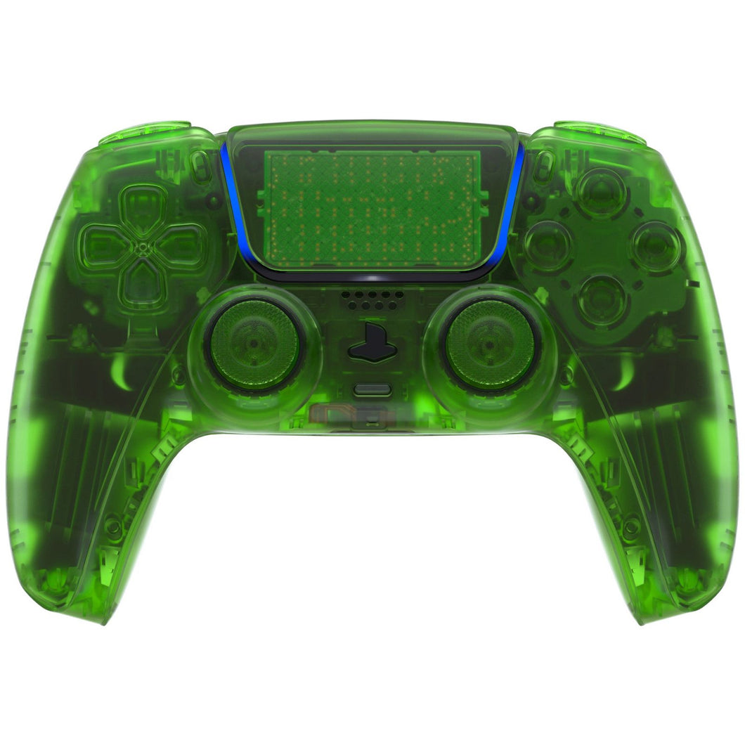 Clear Green Full Set Shell Kits For PS5 Controller BDM-010 & BDM-020 - QPFM5003G2WS - Extremerate Wholesale