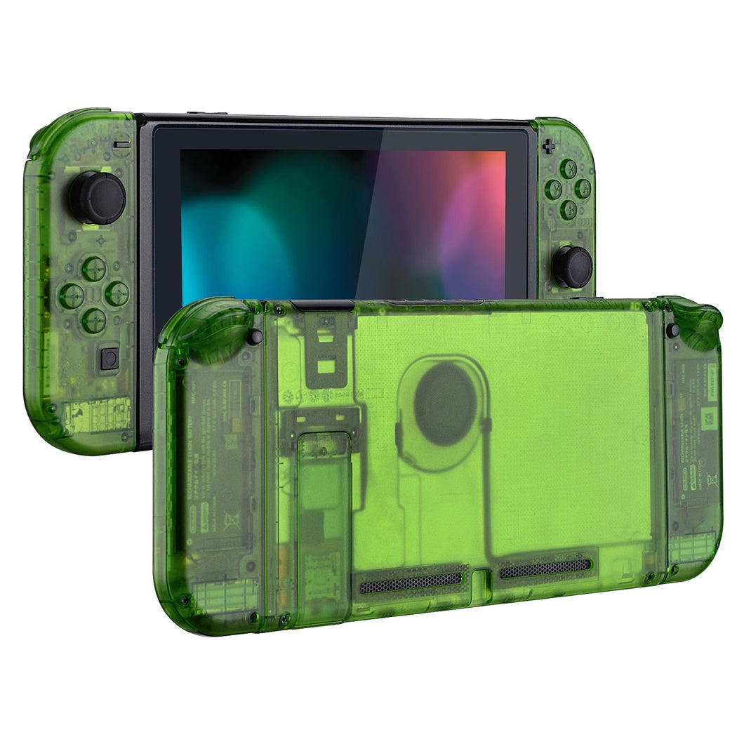 Clear Green Full Shells For NS Joycon-Without Any Buttons Included-QM503WS - Extremerate Wholesale