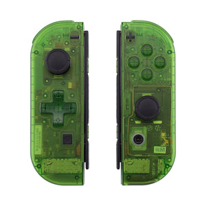 Clear Green Shells For NS Switch Joycon & OLED Joycon Dpad Version-JZM503WS - Extremerate Wholesale