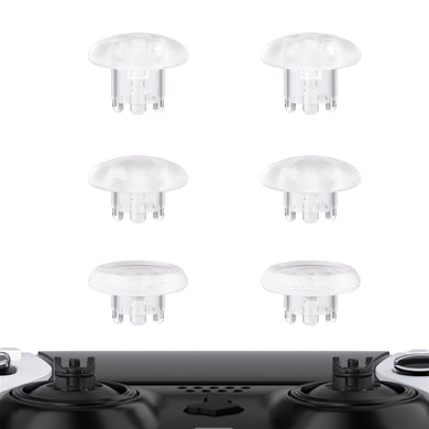 Clear Interchangeable Replacement Thumbsticks Joystick Caps For PS5 Edge Controller- Controller & Thumbsticks Base Not Included- P5J101WS - Extremerate Wholesale