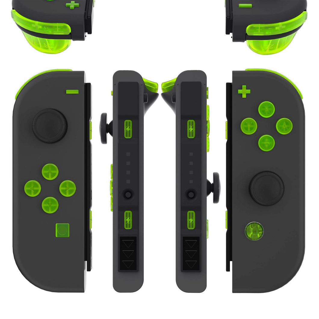 Clear Lime Green 21in1 Button Kits For NS Switch Joycon & OLED Joycon-AJ120WS - Extremerate Wholesale