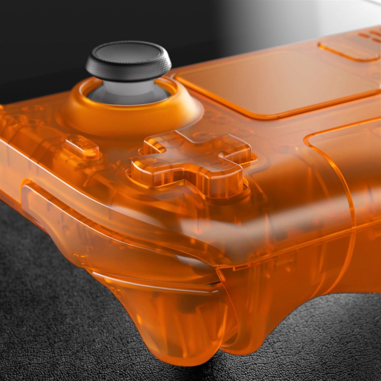 Clear Orange Full Set Shell For Steam Deck LCD Console - QESDM007WS