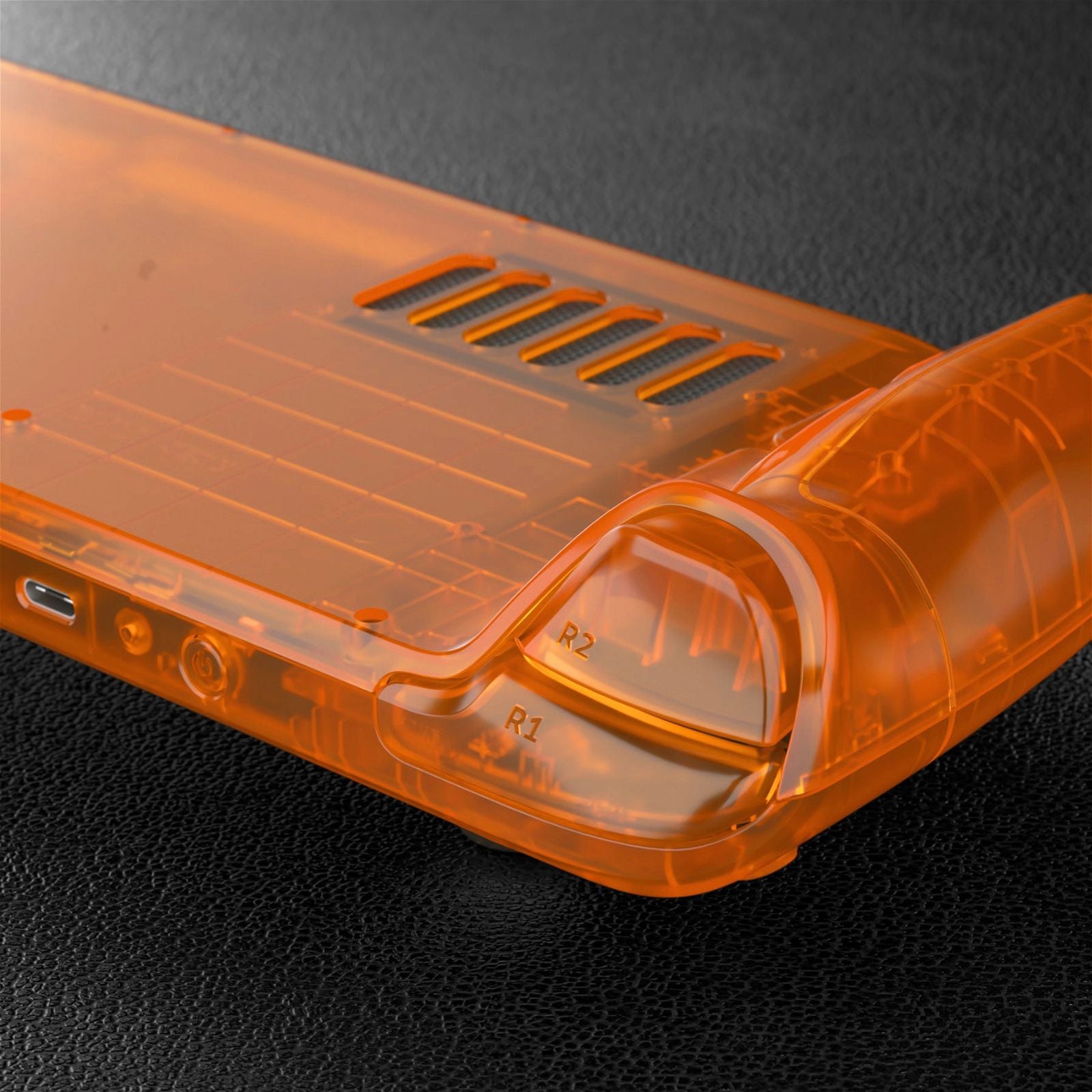 Clear Orange Full Set Shell For Steam Deck LCD Console Clear Orange Full Set Shell For Steam Deck LCD Console