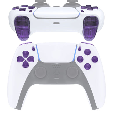 Clear Purple 11in1 Button Kits Compatible With PS5 Controller BDM-010 & BDM-020 - JPF3005G2WS - Extremerate Wholesale