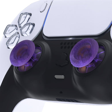 Clear Purple Analog Thumbsticks Compatible With PS5 Controller-JPF625WS - Extremerate Wholesale