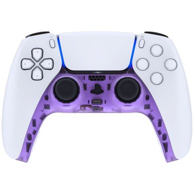 Clear Purple Decorative Trim Shell With Accent Rings Compatible With PS5 Controller-GPFM5005WS - Extremerate Wholesale