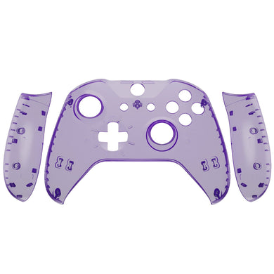 Clear Purple Front Shell With Side Rails Panel For Xbox One S Controller-ZSXOFX17WS - Extremerate Wholesale