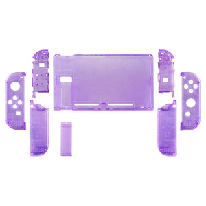Clear Purple Full Shells For NS Joycon-Without Any Buttons Included-QM505WS - Extremerate Wholesale