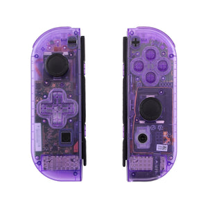 Clear Purple Shells For NS Switch Joycon & OLED Joycon Dpad Version-JZM505WS - Extremerate Wholesale