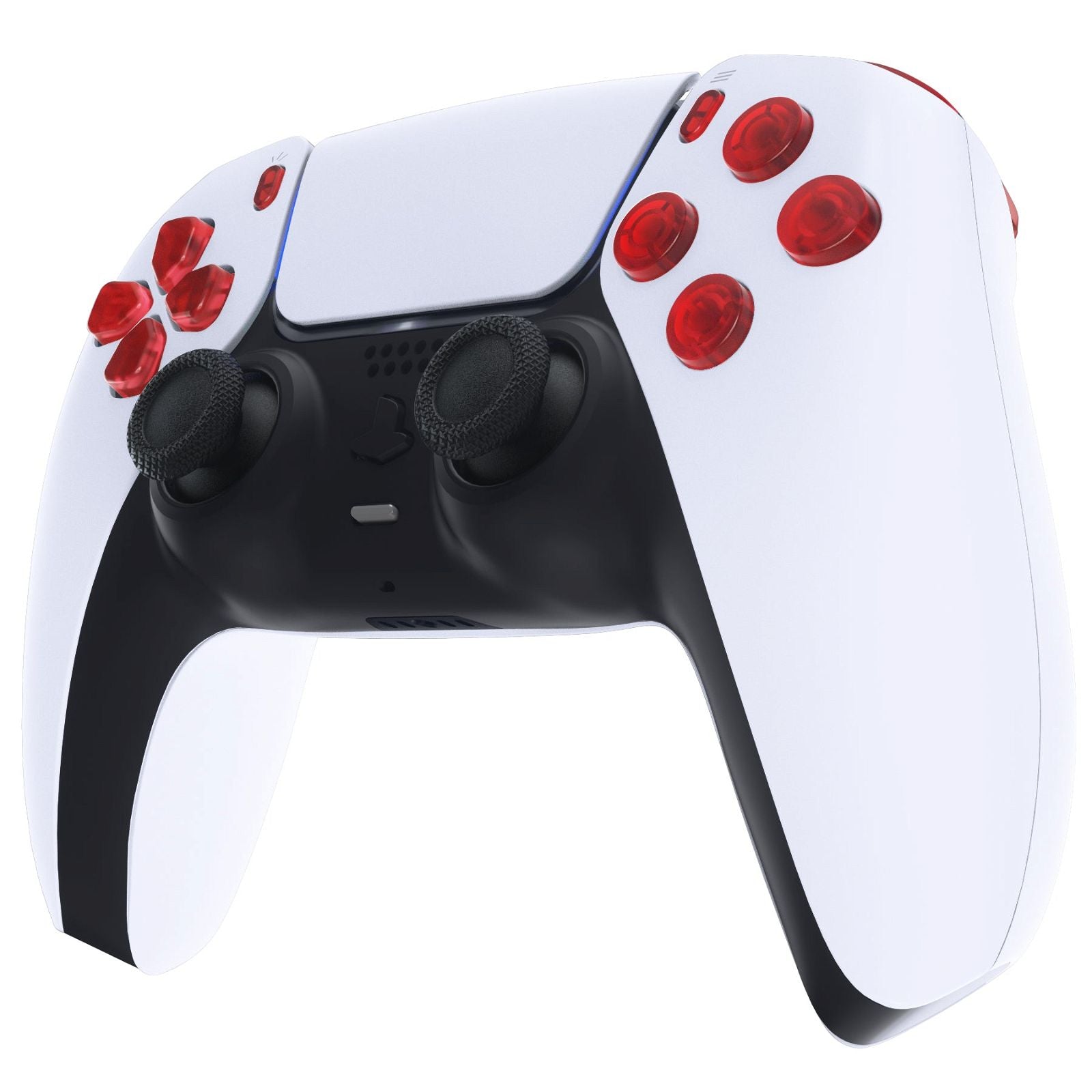 Clear Red 11in1 Button Kits Compatible With PS5 Controller BDM-030