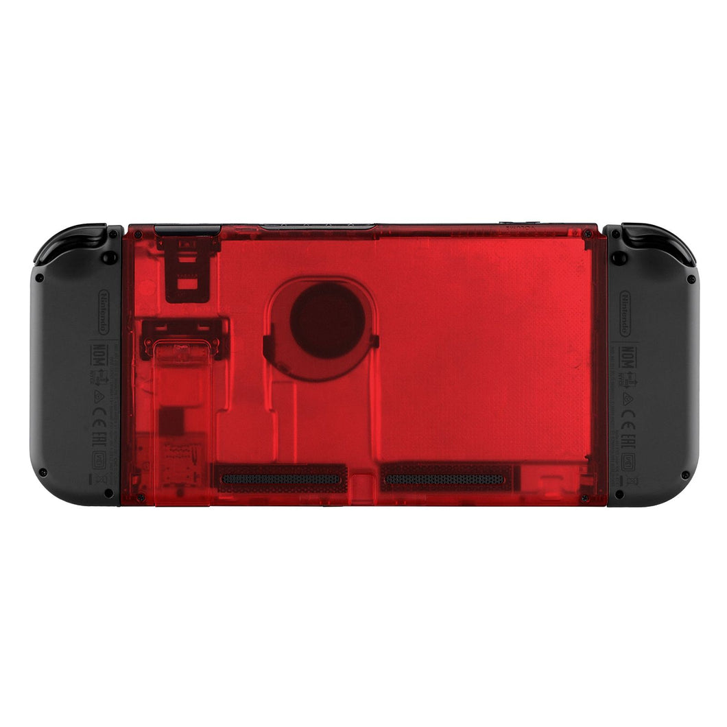 Clear Red Backplate With Kickstand For NS Console-ZM502WS - Extremerate Wholesale