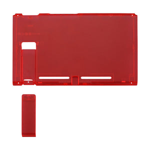 Clear Red Backplate With Kickstand For NS Console-ZM502WS - Extremerate Wholesale