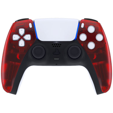 Clear Red Front Shell Compatible With PS5 Controller-MPFM5002WS - Extremerate Wholesale