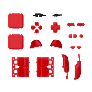 Clear Red Replacement Full Set Buttons for Steam Deck LCD Console - JESDM006WS - Extremerate Wholesale
