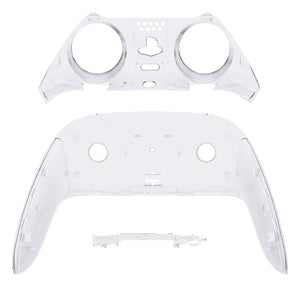 Clear Replacement Top Bottom Decorative Trim Shell Compatible with PS5 Edge Controller -CXQEGM002WS - Extremerate Wholesale