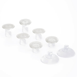 Clear ThumbsGear Interchangeable Ergonomic Thumbstick Compatible With PS4 Slim PS4 Pro PS5 Controller with 3 Height Domed and Concave Grips Adjustable Joystick-P4J1103WS - Extremerate Wholesale