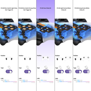 Upgraded Face Clicky Kit Compatible With PS5 Controller, Custom Tactile Dpad Action Buttons Compatible With PS5 Controller BDM-030 - PFMD014 - Extremerate Wholesale