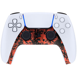 Crazy Red Skull Shells Decorative Trim Shell With Accent Rings Compatible With PS5 Controller-GPFS2006WS - Extremerate Wholesale