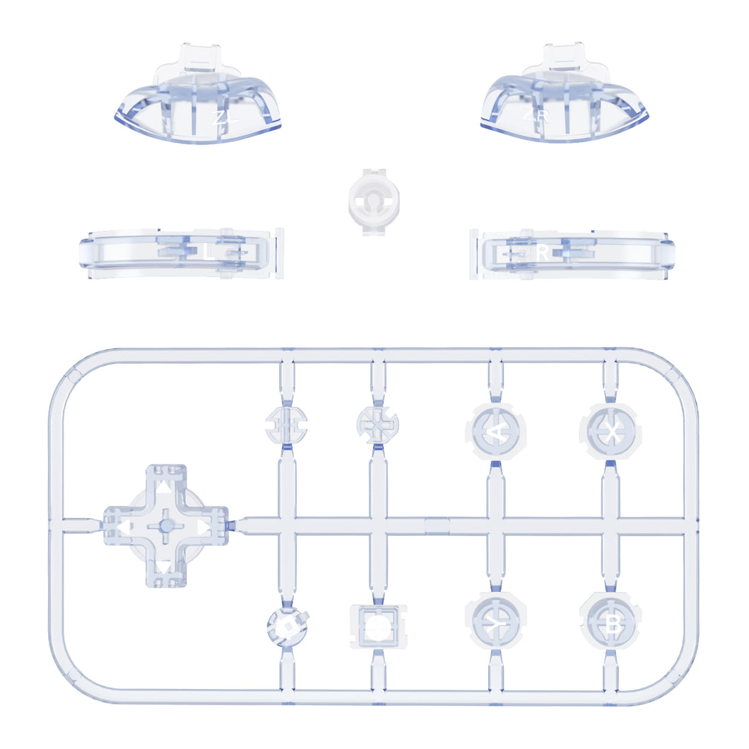 Crystal Clear Glacier Blue 14in1 Button Kits For NS Lite-HL539WS