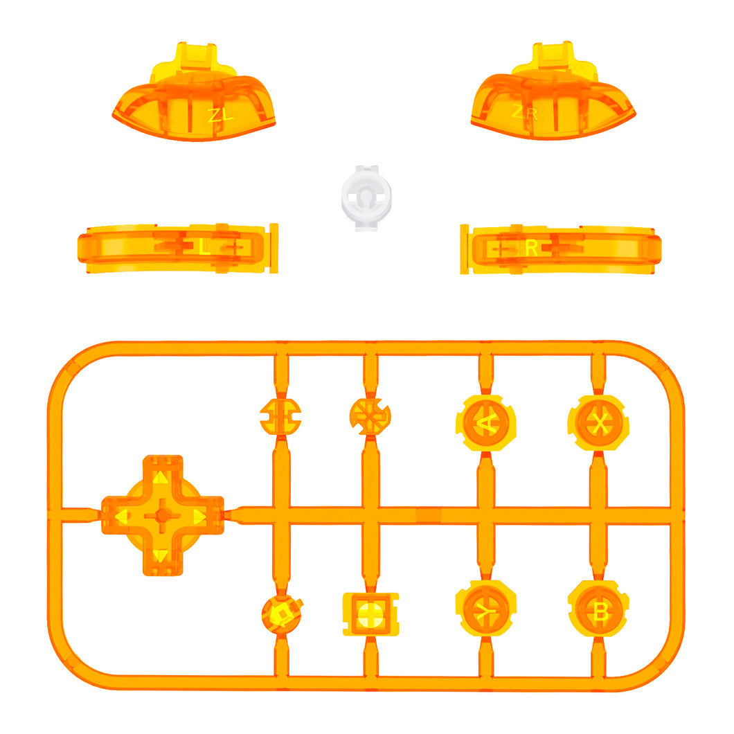 Crystal Clear Orange 14in1 Button Kits For NS Lite - HL543WS