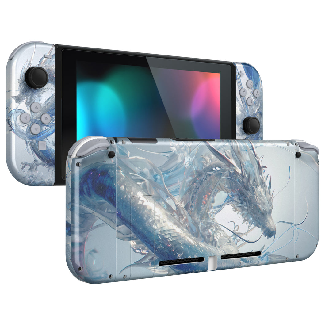 Crystal Dragon Full Shells For NS Joycon-Without Any Buttons Included-QT126WS