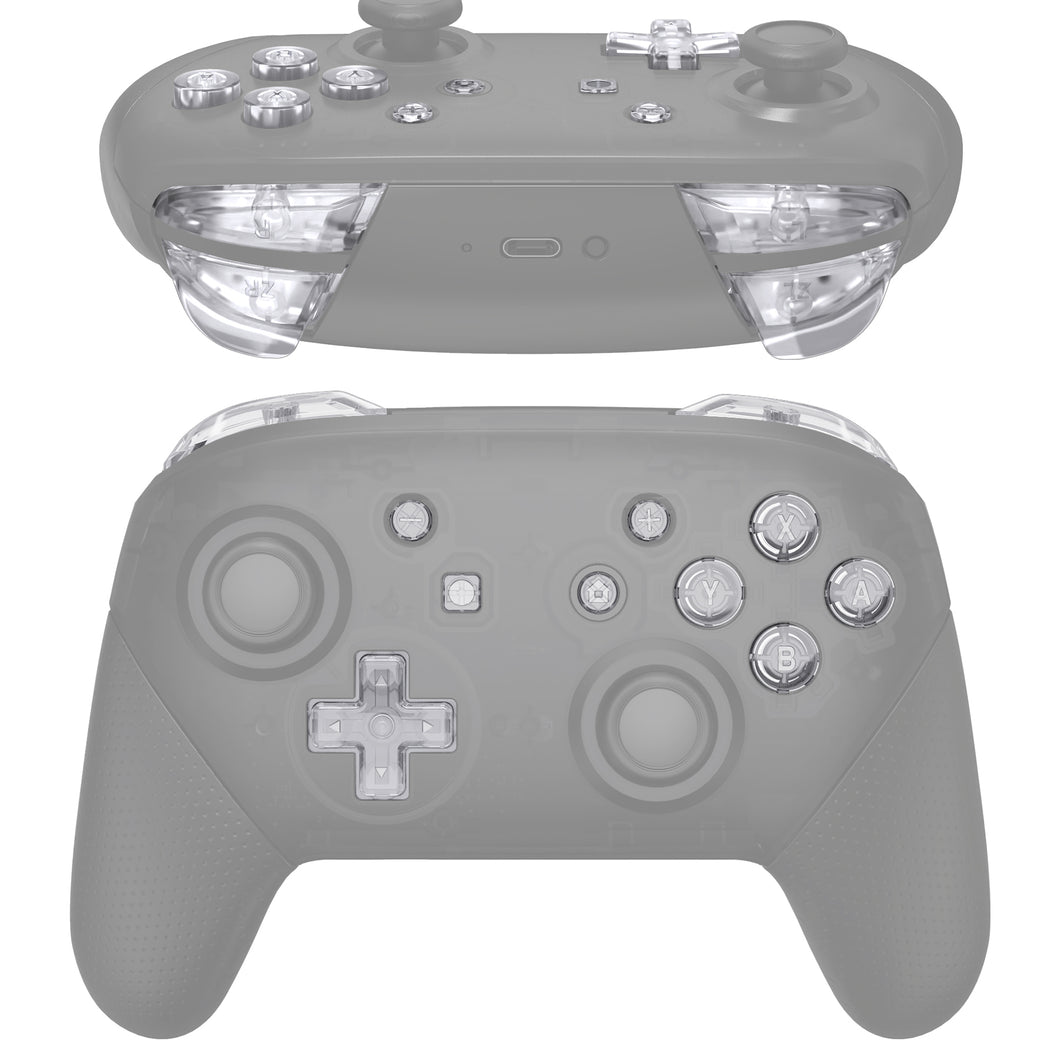 Crystal Clear 13in1 Button Kits For NS Pro Controller-KRP370WS