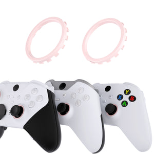 Solid Cherry Blossoms Pink Custom Replacement Accent Rings For Xbox Elite Series 2 Core & Elite Series 2 & Xbox One Elite & eXtremeRate ASR Version Shell For Xbox Series X/S Controller-XOJ1331 - Extremerate Wholesale