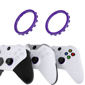 Solid Dark Purple Custom Replacement Accent Rings For Xbox Elite Series 2 Core & Elite Series 2 & Xbox One Elite & eXtremeRate ASR Version Shell For Xbox Series X/S Controller-XOJ1322 - Extremerate Wholesale
