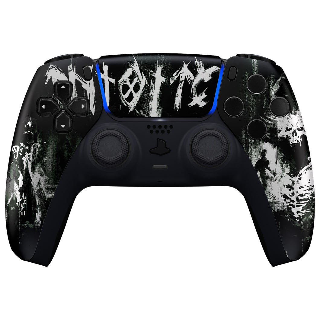 Darkness Falls Front Shell With Touchpad Compatible With PS5 Controller BDM-010 & BDM-020 & BDM-030 & BDM-040 - ZPFR018G3WS