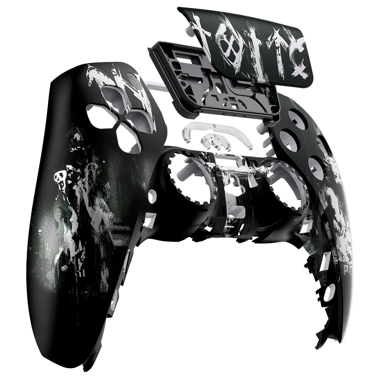 Darkness Falls Front Shell With Touchpad Compatible With PS5 Controller  BDM-010/020/030/040/050 - ZPFR018G3WS